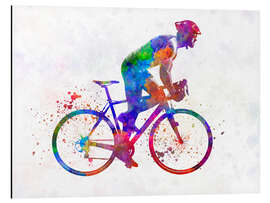 Aluminium print Cycling racer II