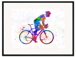 Gerahmter Kunstdruck Radrennfahrer II