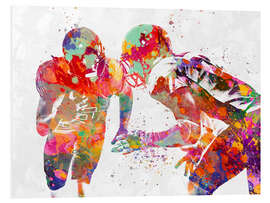 Foam board print Two American football players I