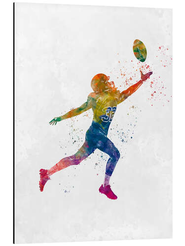 Aluminium print American football player I