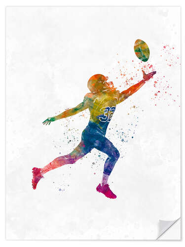 Autocolante decorativo American football player I