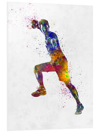 Foam board print Handball player