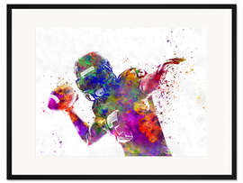 Gerahmter Kunstdruck American Football Spieler II