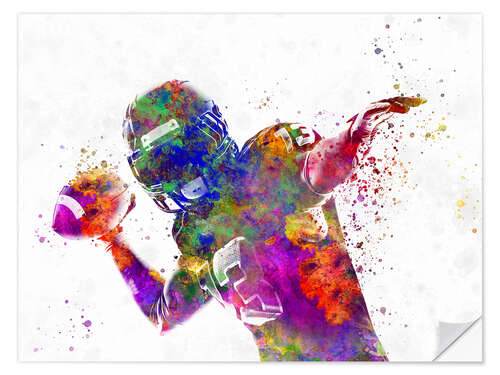 Wandsticker American Football Spieler II