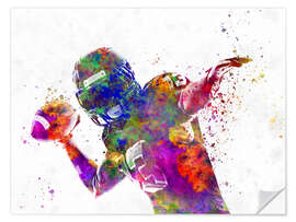 Wandsticker American Football Spieler II