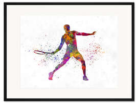 Gerahmter Kunstdruck Tennisspieler I