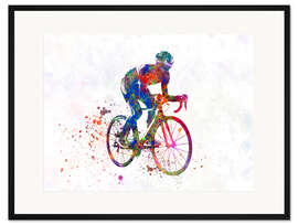 Gerahmter Kunstdruck Radrennfahrer I