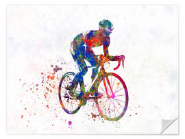 Sticker mural Cycling racer I