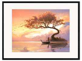 Framed art print Enchanted Lake