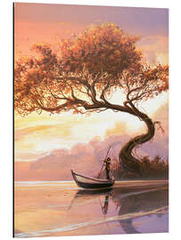 Magnettafel See im Morgengrauen