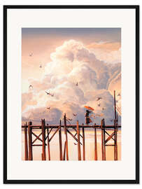 Gerahmter Kunstdruck Morgensonne