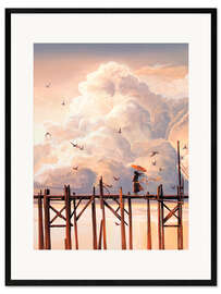 Gerahmter Kunstdruck Morgensonne