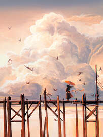 Magnettafel Morgensonne