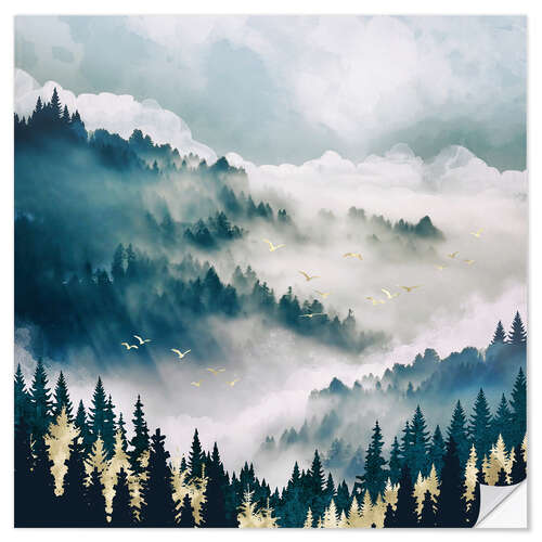 Autocolante decorativo Misty Mountains