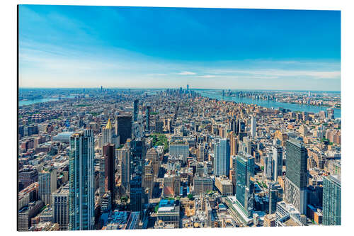 Aluminium print View over Manhattan