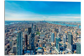 Tableau en plexi-alu View over Manhattan