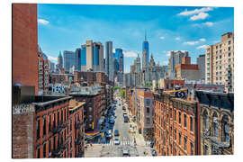 Aluminium print Building facades in NYC