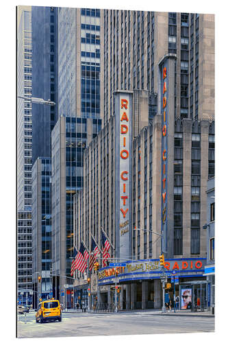 Quadro em plexi-alumínio Radio City Music Hall, NYC