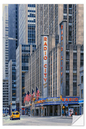 Wandsticker Radio City Music Hall, NYC
