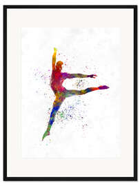 Gerahmter Kunstdruck Zeitgenössischer Männer-Tanz I