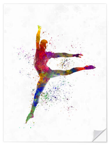 Sticker mural Contemporary male dance I