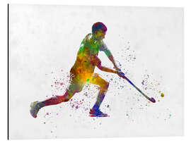 Aluminium print Hockey player I