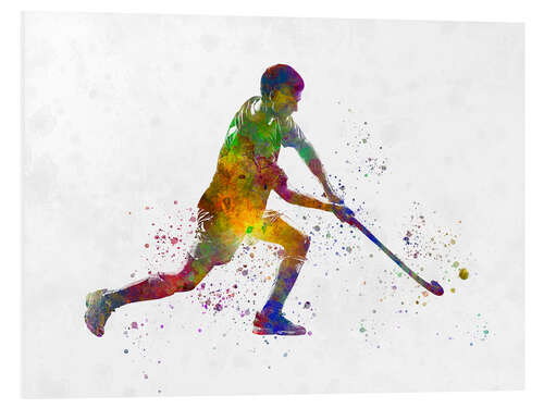 Foam board print Hockey player I