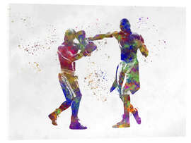 Akrylglastavla  Boxing fight I - nobelart
