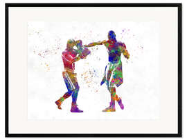 Innrammet kunsttrykk Boxing fight I