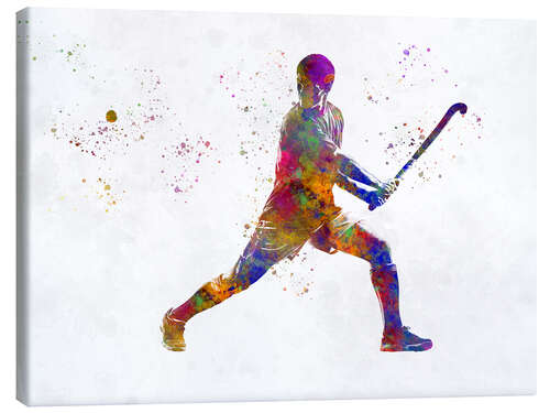 Stampa su tela Hockey player II