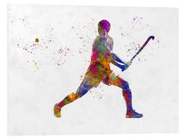 Foam board print Hockey player II