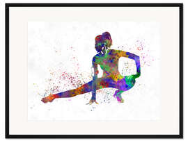 Gerahmter Kunstdruck Fitnessübung V - nobelart