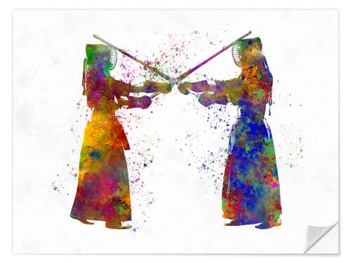 Wandsticker Kampfkunst Kendo II