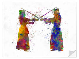 Wandsticker Kampfkunst Kendo II