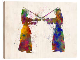 Wood print Martial arts Kendo II