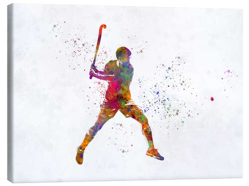 Canvas print Hockey player III