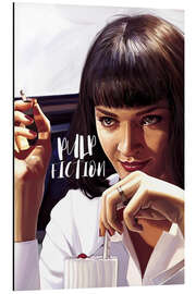 Quadro em alumínio Mia Wallace, Pulp Fiction