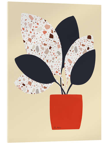 Stampa su vetro acrilico Terrazzo-Plant I