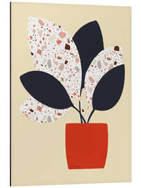 Tableau en aluminium Terrazzo-Plant I