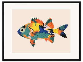 Gerahmter Kunstdruck Tropischer Fisch III