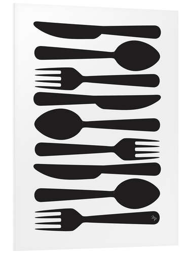 Stampa su PVC Black Cutlery