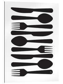 Gallery print Black Cutlery