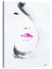 Canvas print Hot Pink Lips