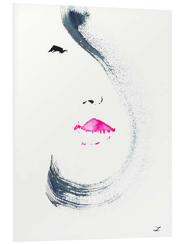 Tableau en PVC Hot Pink Lips