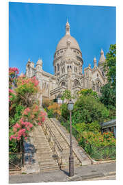 Foam board print Sacré-Coeur, Montmartre