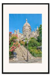 Gerahmter Kunstdruck Sacré-Coeur, Montmartre