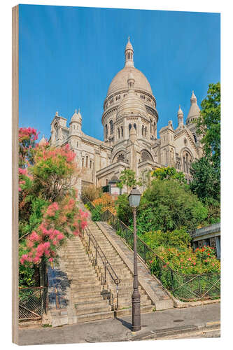 Quadro de madeira Sacré-Coeur, Montmartre