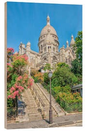 Tableau en bois Sacré-Coeur, Montmartre