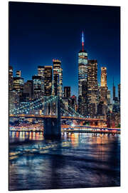 Magnettafel New York in der Abenddämmerung