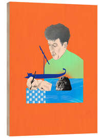 Wood print Robert Graves - Silja Goetz